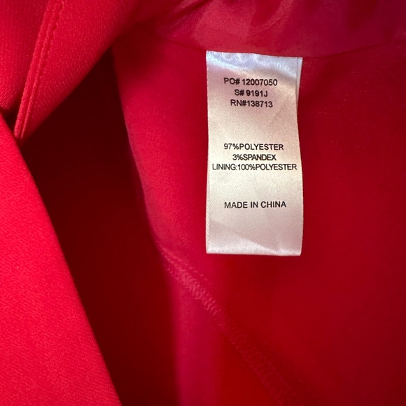 Women’s Doe and Rae red blazer flare sleeve size small - Picture 4 of 4